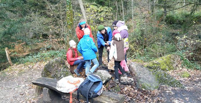 Beobachten im Schutt © Pro Natura